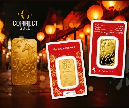 Befektetési arany: Argor Heraeus Ló éve a Correct Gold kínálatában | © Correct Gold