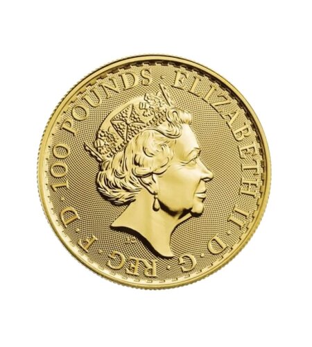 Britannia 1 ounce Gold Coin, Queen Elisabeth II, 999.9