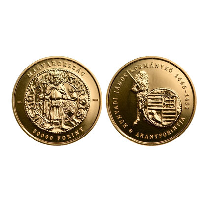 Befektetési aranyérme - Hunyadi János aranyforintja arany emlékérme | © Correct Gold