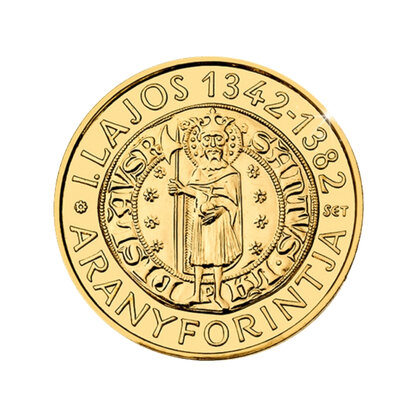 Befektetési aranyérme - I. Lajos aranyforintja arany emlékérme | © Correct Gold